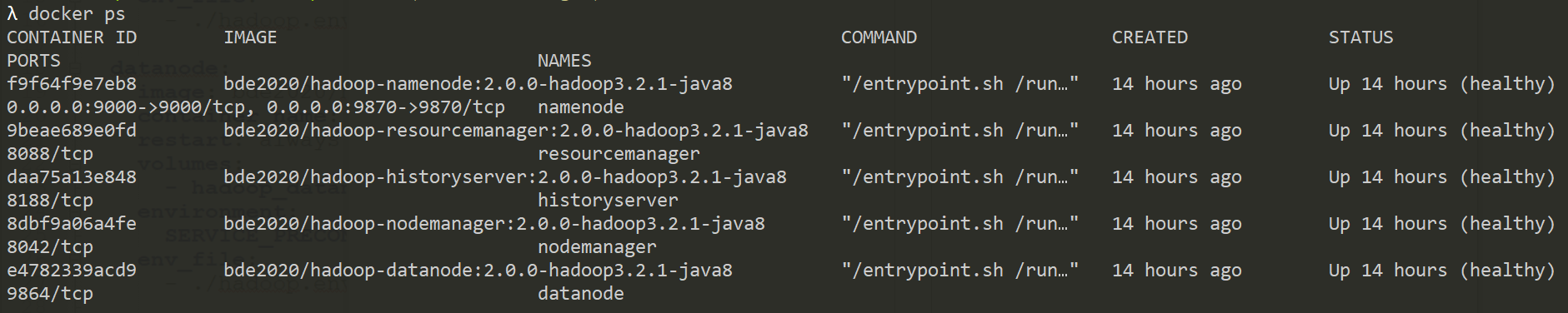 docker-ps