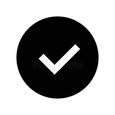 Check mark icon set. Green OK or V tick, red X, exclamation mark ...