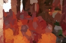 painted with brush at size 60X15