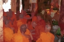 painted with brush at size 36X9