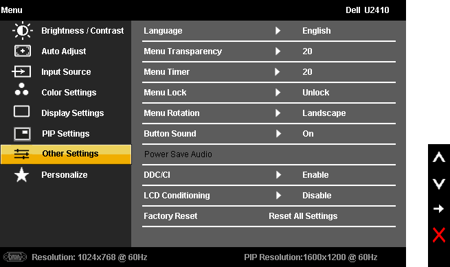 Dell U2410 Flat Panel Monitor User's Guide